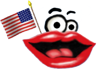 Phil Lips with a American Flag 